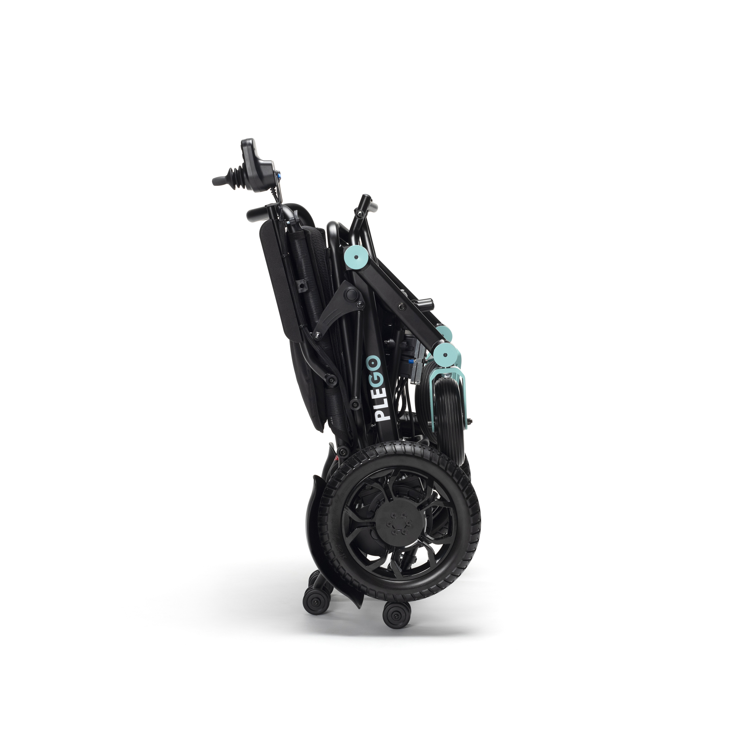 Vermeiren Plego lichtgewicht elektrische rolstoel ingeklapt